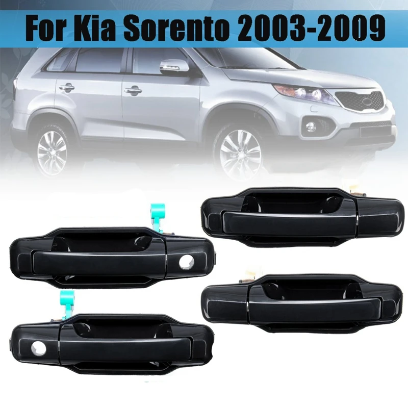 4 шт. наружная дверная ручка для Kia Sorento 2003-2009 826503E021 826603E021 836503E01 передний левый/правый