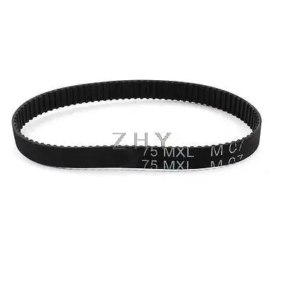 

75MXL025 94-Tooth 6.4mm Width Black Industrial Synchronous Timing Belt 7.5