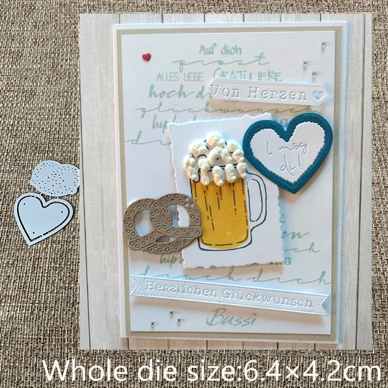 

New Design Craft Metal Cutting Die die cuts Heart letter circle ring scrapbook Album Paper Card Craft Embossing die cuts