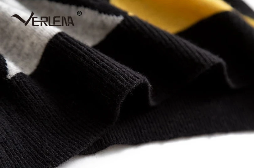 Verlena Argyle высококачественный кашемировый джемпер Повседневный свитер женская одежда с круглым вырезом длинный рукав английский стиль Вязаный Пуловер Осень