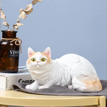 

Simulation Animal Kitten Decoration Persian Cat Home Office Living Room TV Cabinet Desktop Beauty Decoration Decoration