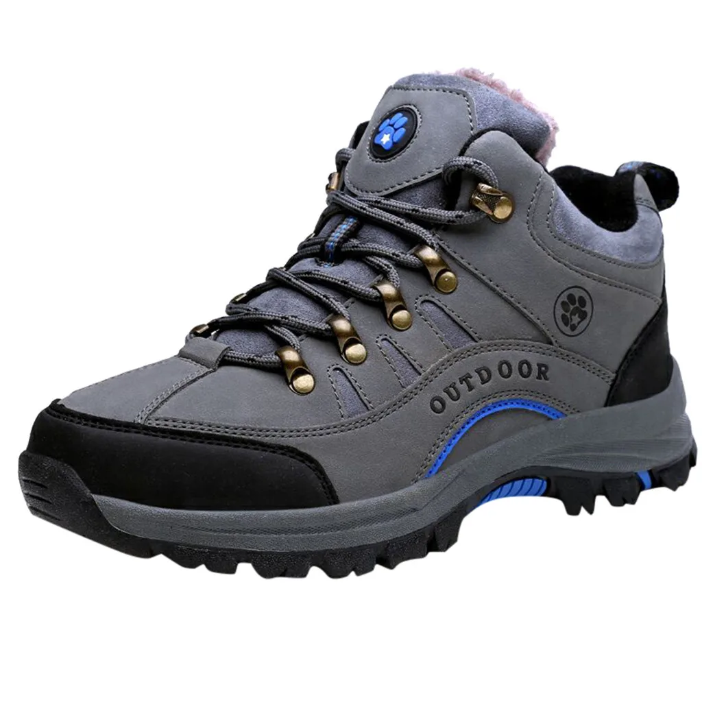 

SAGACE Winter Boots men Plus Velvet Warm Cotton Shoes winter boots men non slip waterproof shoes Climbing Shoes boots Sneakers