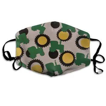 

Mouth Mask Green Tractor Print Masks - Breathable Adjustable Windproof Mouth-Muffle, Camping Running for Women and Men