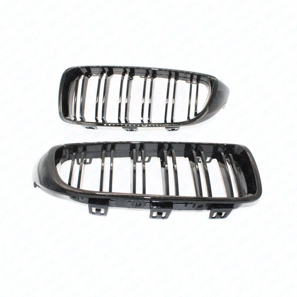 2х глянцевый черный бампер передняя ножная решетка двойная планка M4 спортивный