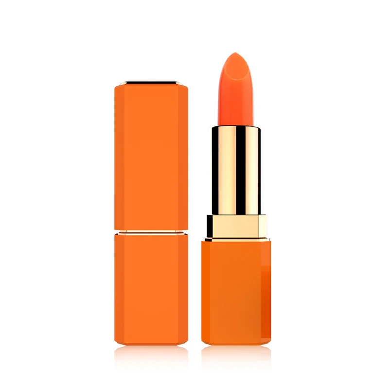 

Orange VC Natural Moisturizer Jelly Lipstick Temperature Changed Color Magic Protector Lips Cosmetics Tools#