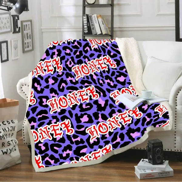 Color-2 Одеяло с буквенным принтом, переносное Флисовое одеяло для девочек, одеяло для сна на диване, кровать, шерпа, теплое плотное одеяло, Коралловое домашнее одеяло - Цвет: Color-2