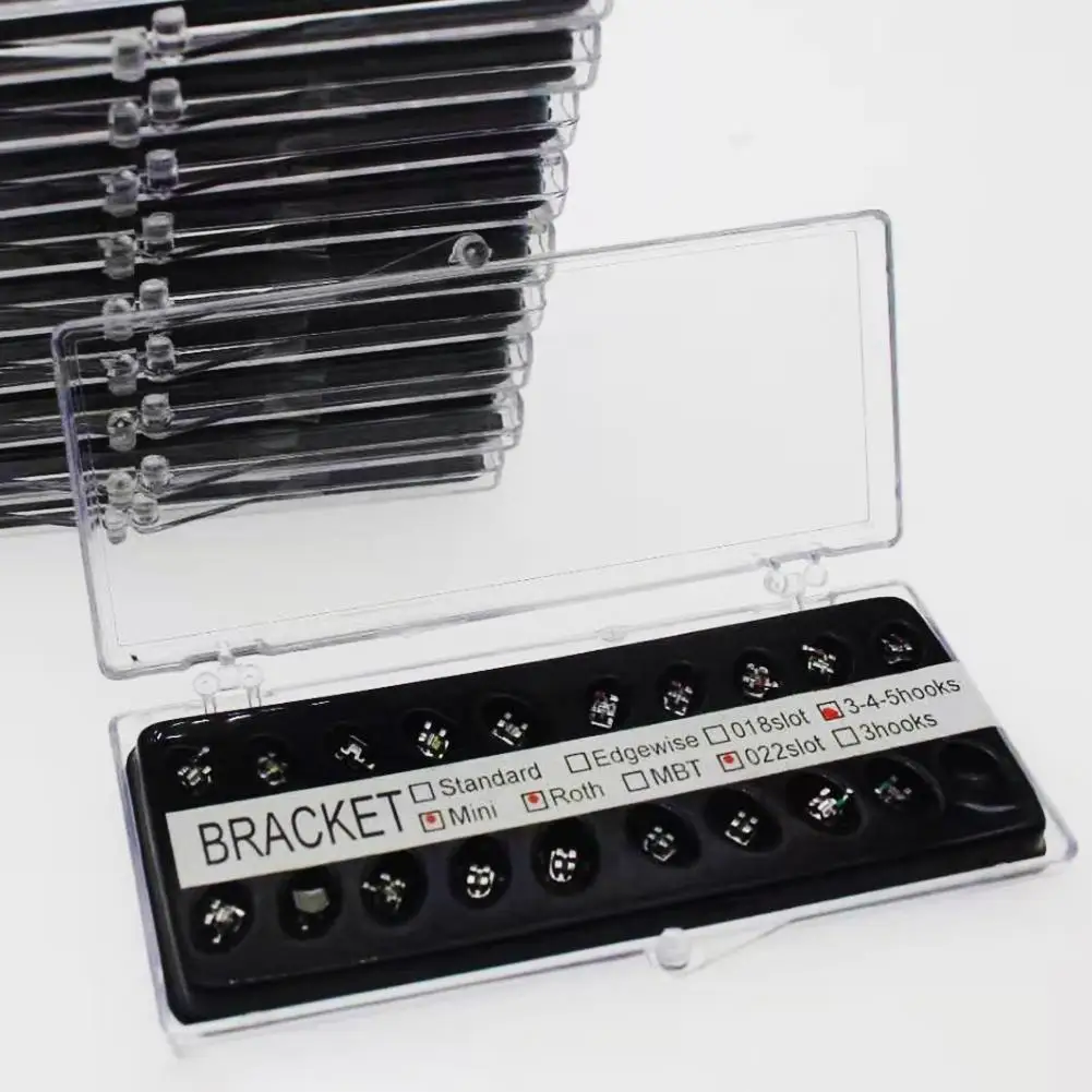

New 10 Box Dental Orthodontic Stainless Steel Brackets Brace Mini 022 Slot 345 Hooks