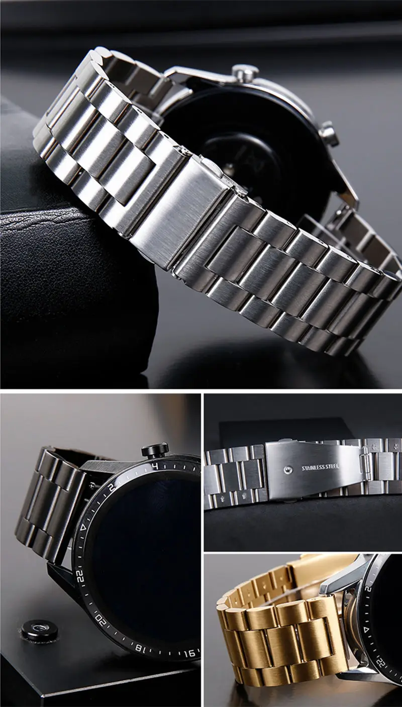 20mm/22mm strap For Samsung galaxy watch 7/6/5/pro/4 classic/Gear S3/active 2/3 correa bracelet Huawei watch GT 2 2e 3 pro band