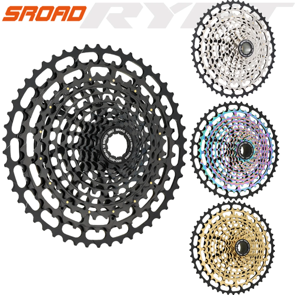 2021 Sroad 11-50T 12s Cassette 12 speed Bicycle 12v CNC Bike Freeewheel fits Shimano Super Light 4 Colors | Спорт и развлечения