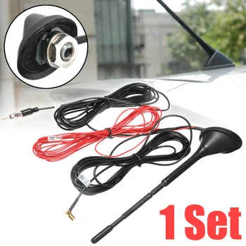 

Universal 1pc Roof Mount Active Amplified DAB + FM Radio Car Antenna Aerial Mast Accessories Parts