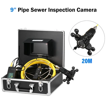 

Waterproof Support Industrial Endoscope Camera 7 Inch/9 Inch 20/50M Pipe Inspection Double Camera System Drain Sewer Pipeline