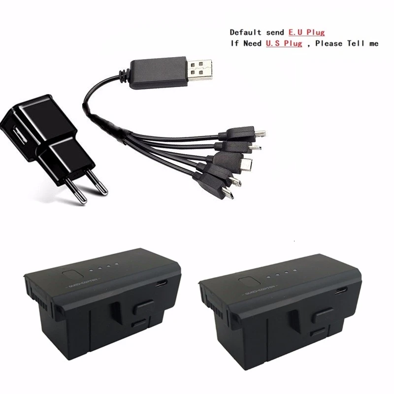 7,4 В 1500 мАч Lipo батарея+ зарядное устройство для SJR/C Z5 X103W KF608 Дрон RC Квадрокоптер запасные части Аксессуары для SJRC Z5 батарея - Цвет: Красный
