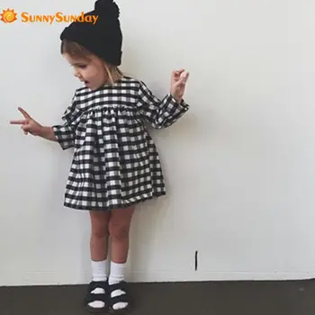 

Free Rushed Sale Shipping 2019 Ins Kids Dresses For Girls Lattice Style Dress Fashion Summer Clothes