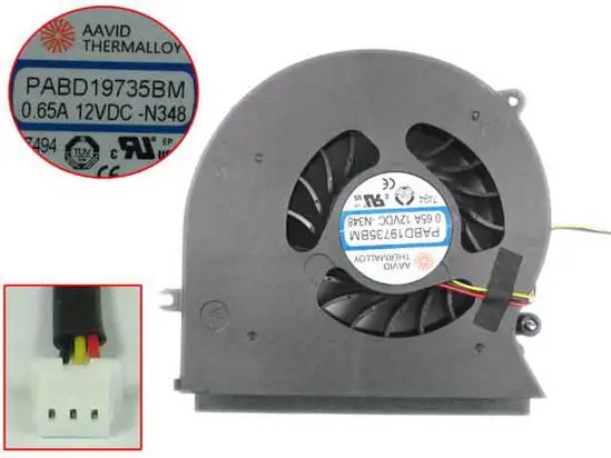 

3-проводной Вентилятор охлаждения сервера AAVID GT72 PABD19735BM N348 DC 12V 0.65A