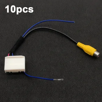 

10pc 24Pin Original Video Input Switch Reverse Camera RCA Cable For Toyota Levin New RAV4 Reiz Corolla Highlander 2013 2014-2017