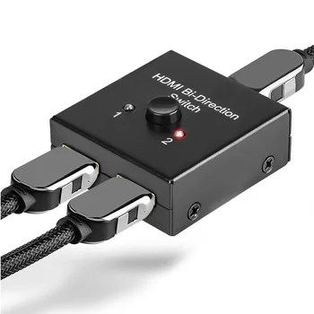 

2x1 1x2 Splitter Bi Direction Ultra 4K HDTV 1080P Home Office Video Audio Hub HDCP 3D With Switch Button HDMI Switcher