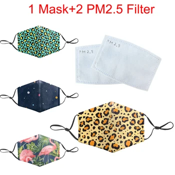 

Reusable Protective PM2.5 Filter Mouth-Muffle Cartoon Funny Print Mask Bacteria Proof Flu Masks Anti Dust Washable Face Mask