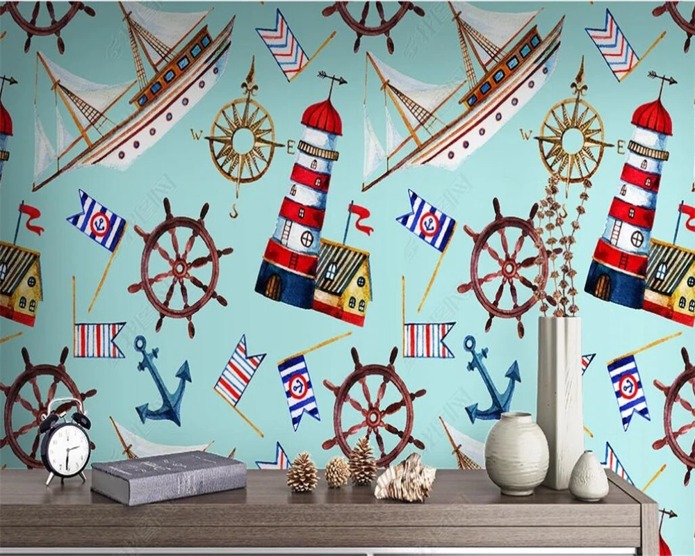 Фотообои 3d обои ручная роспись Мультяшные животные | Обустройство дома