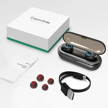 

Wireless Earphone Stereo Waterproof Mini Sports Bluetooth Headset with Charging Pod LHB99