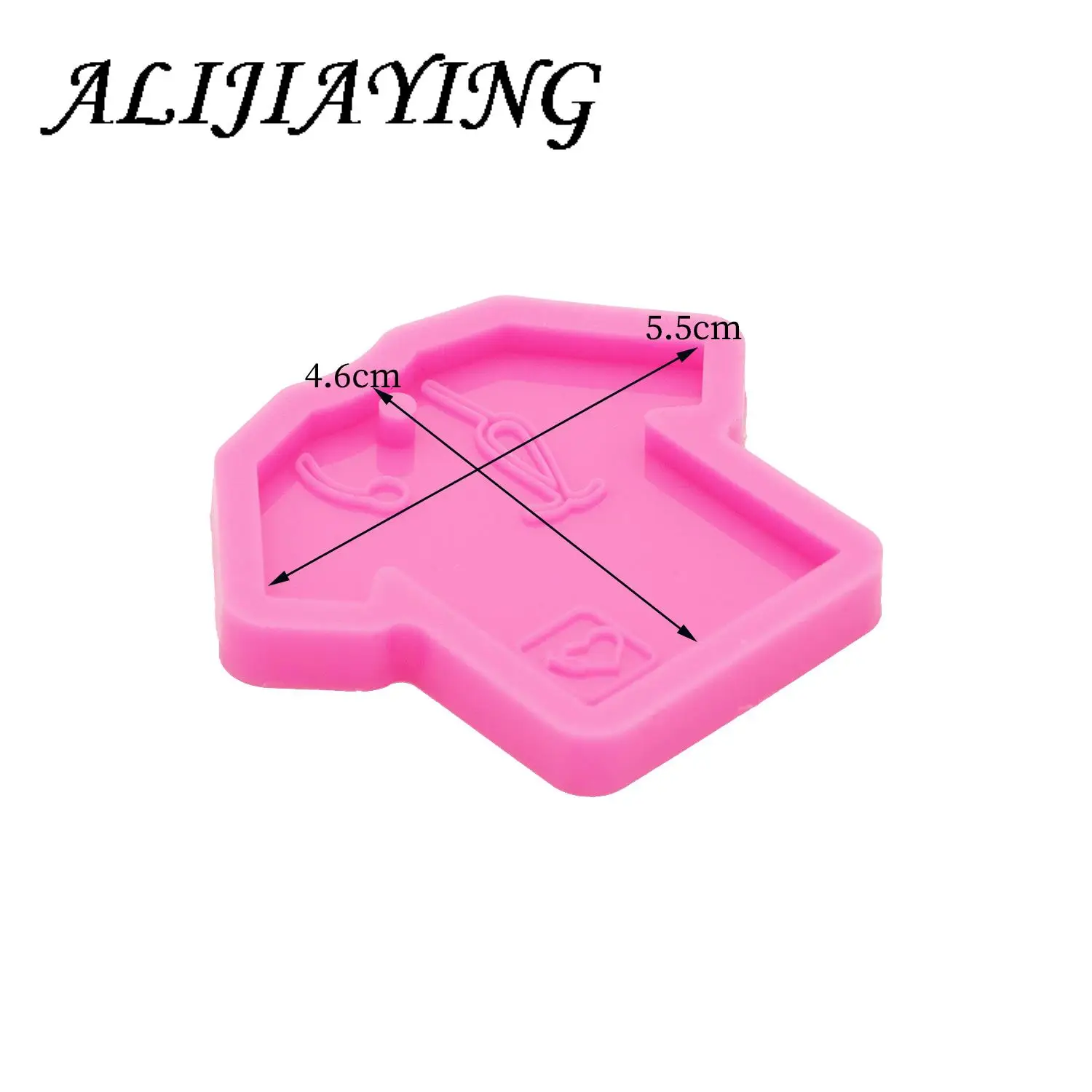 Glanz Innen Grippie Krankenschwester Peeling Silikon Form T-shirt Epoxy Handwerk Formen Ton Harz DIY für Abzeichen Reel DY0332 – Detail 5
