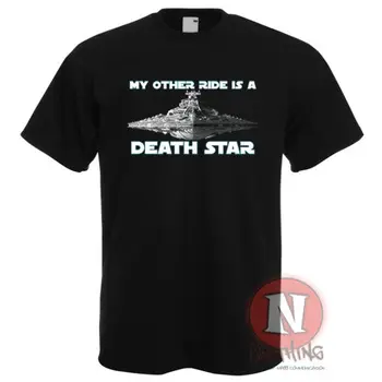 

Funny Star Wars my other ride is a Death Star quality printed destroyer t-shirt
