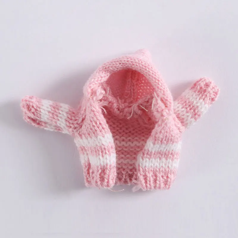 Ob11 Кукла Одежда 1/12 1/8 bjd детская одежда глиняная кукла красивый узел свинья бегать детский вязаный свитер кардиган пальто кукла аксессуары - Цвет: 3 only clothes