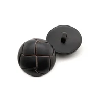 New 10pcs Round Imitation leather Buckle Plastic buttons for clothing Decorative sewing accessories 2