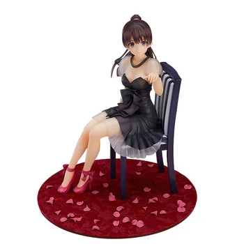 

20cm Saenai Heroine No Sodatekata Katou Megumi Formal Dress Sitting Chair Ver. PVC Anime Action Figure Collectible Model Toys