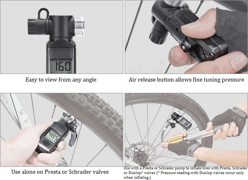Topeak TSUTG-03 цифровой MTB датчик давления в шинах велосипедный воздушный насосный манометр 300psi умная головка авто-внедорожный дорожный велосипед шины воздушный датчик