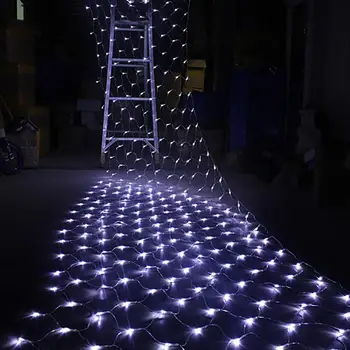 

Super Bright Fishing Net Lamp 110V Xmas Decor 96 Led Durable Flashing Flashing String Lights Romantic Fairy Light Waterproof