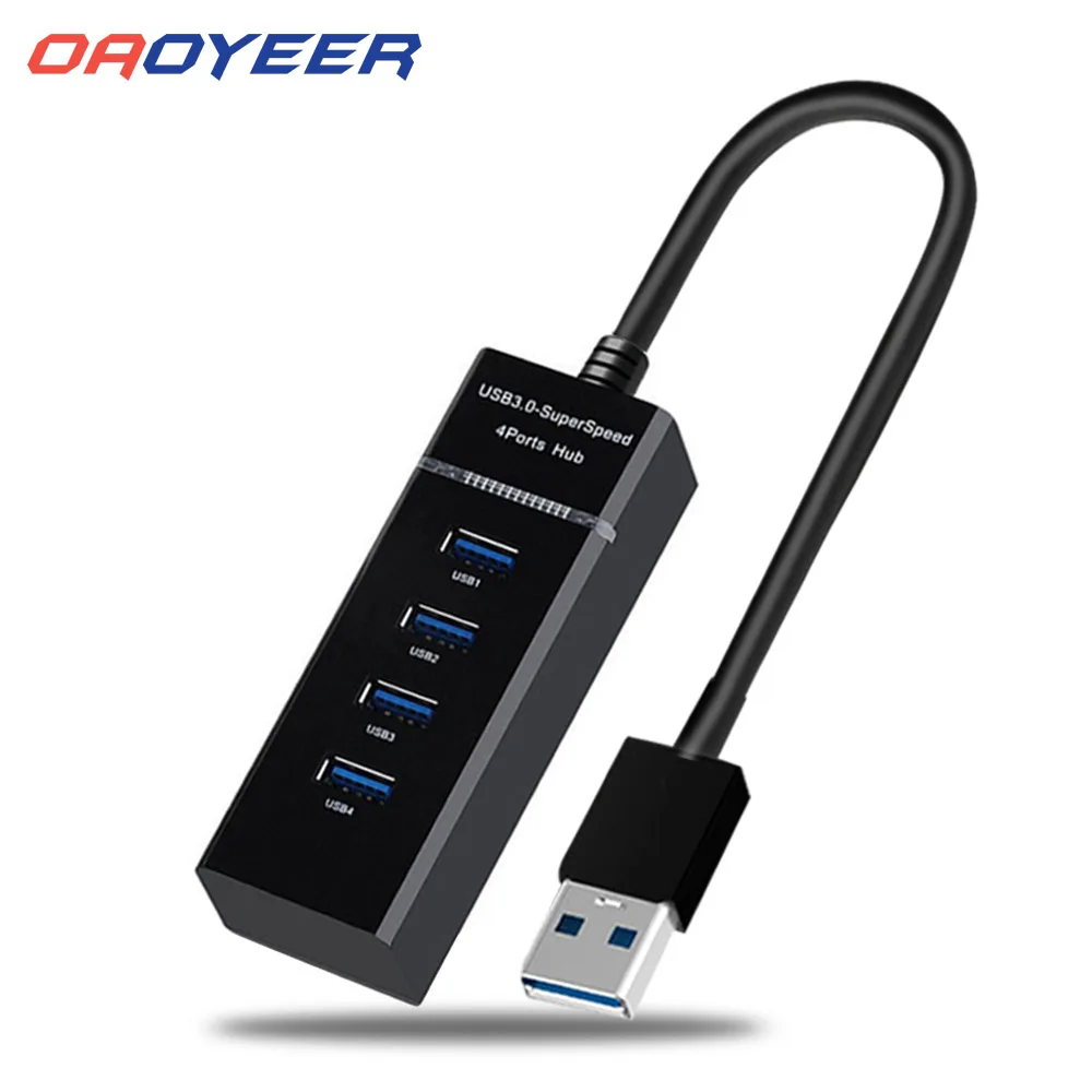 USB 2,0 USB 3,0 HUB Splitter USB Multi expansor múltiples USB 3 Hab en/de interruptores de Cable de adaptador de CA divisor para Pc portátil