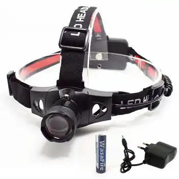 

Wasafire Telescopic Zoomable Headlamp Waterproof LED Headlight XPE Q5 Camping Flashlight Forehead 18650 Battery Light Lantern