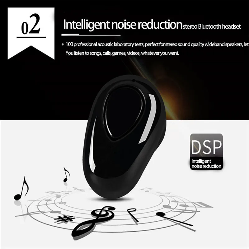 S520 мини беспроводные Bluetooth наушники в ухо спортивные с микрофоном гарнитура громкой связи стерео невидимые наушники Auriculares для всех телефонов