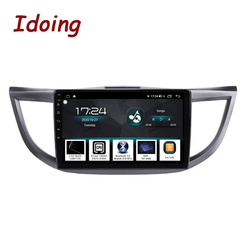 Автомобильный радиоплеер Idoing 10 2 дюйма 4 Гб + 64 ГБ Android для Honda CRV CR-V 2012-2016