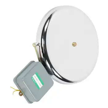 

Electric Bell Light Duty and General Purpose Bell Stainless Steel Non‑Sparking External‑Strike‑Type 12‑Inch for School