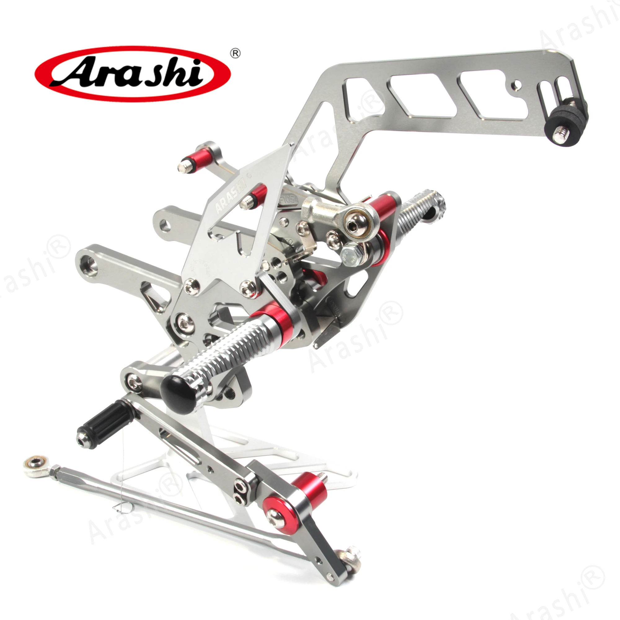 Arashi MT10 для YAMAHA MT 10 CNC регулируемая подножка задние наборы Rearset подножка подставка для ног 16 17 FZ10 FZ 10 Aluminmum