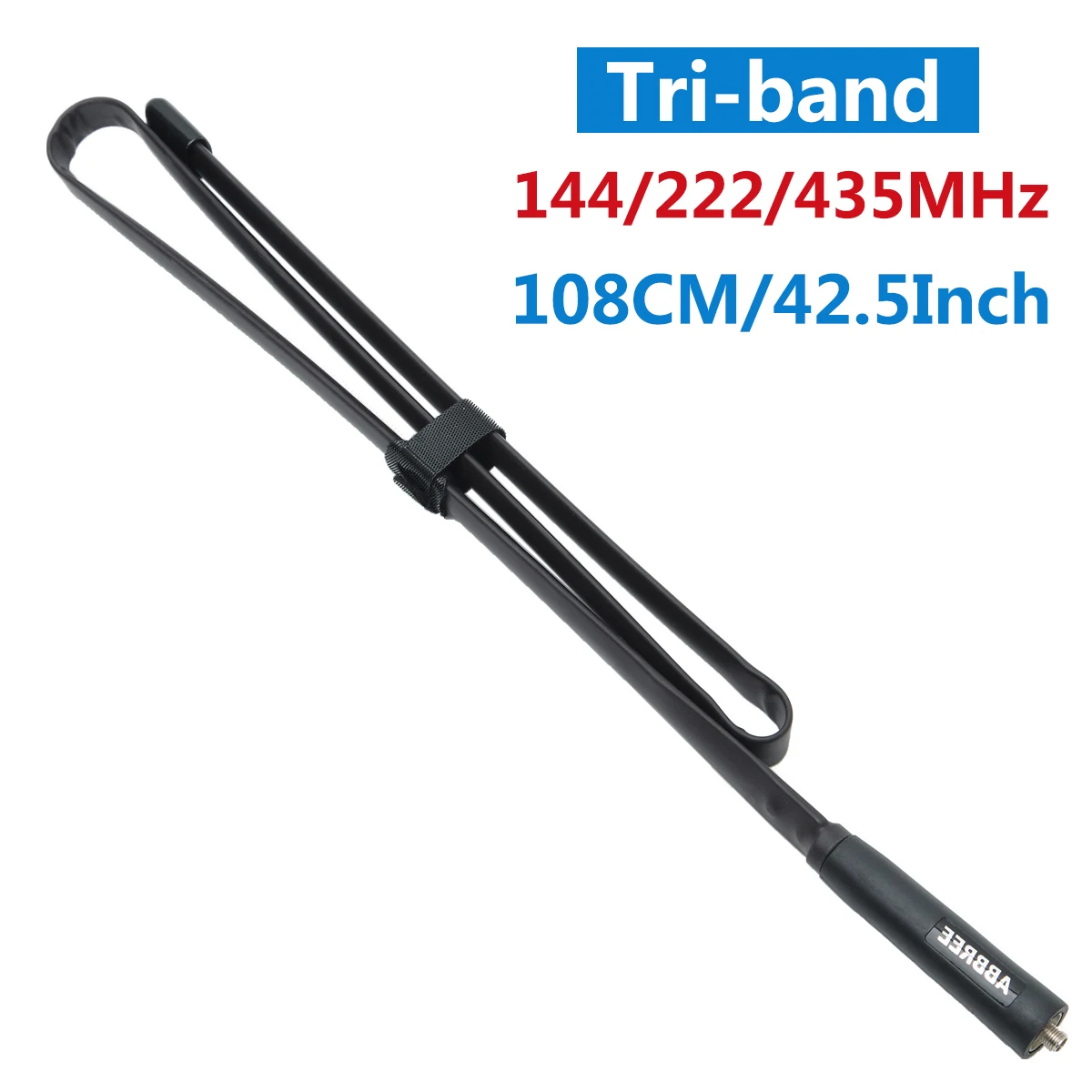 ABBREE Tri-band 144/222/435 МГц Тактический антенна для Baofeng BF-R3 UV-82T UV-5RX3 UV-82X3, BTECH UV-5X3 ветчина