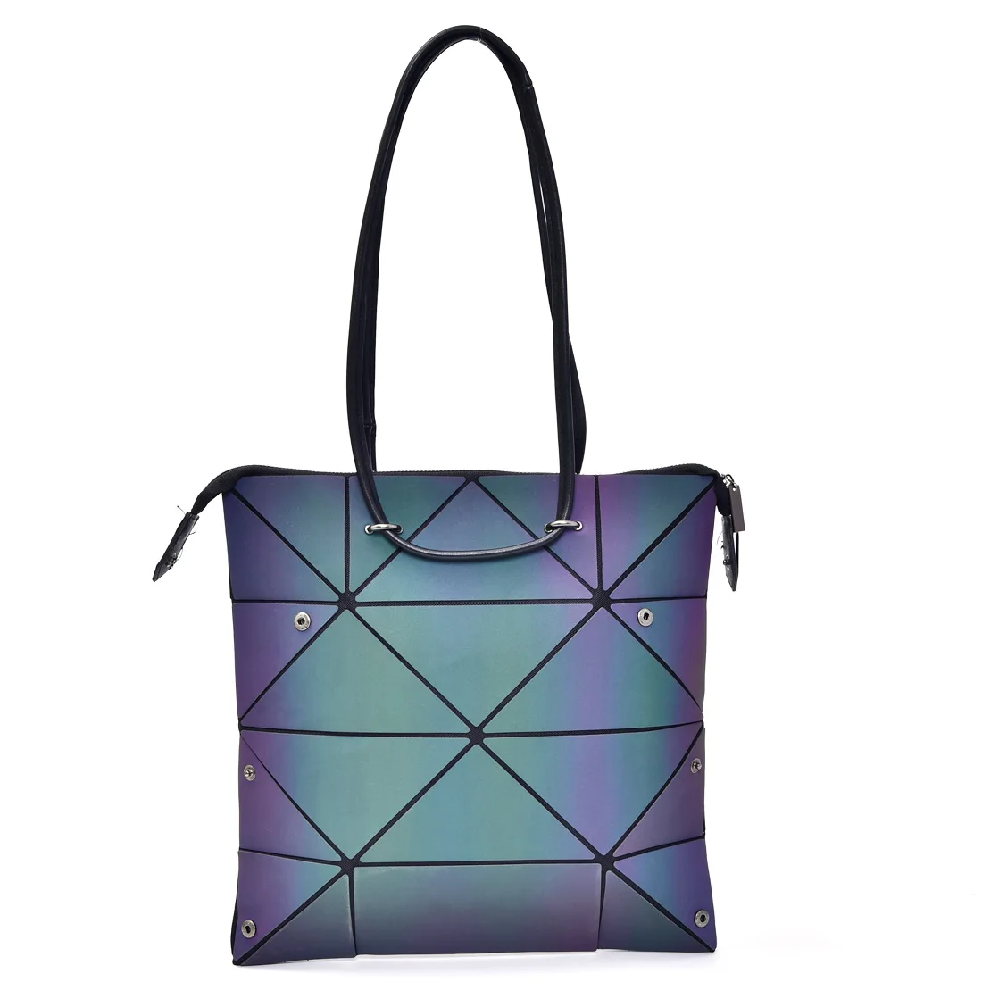 

2018 New Style Europe And America Style Handbag Geometry Rhombus Foldable Shoulder Bag Versitile Fashion WOMEN'S Bag Manufacture