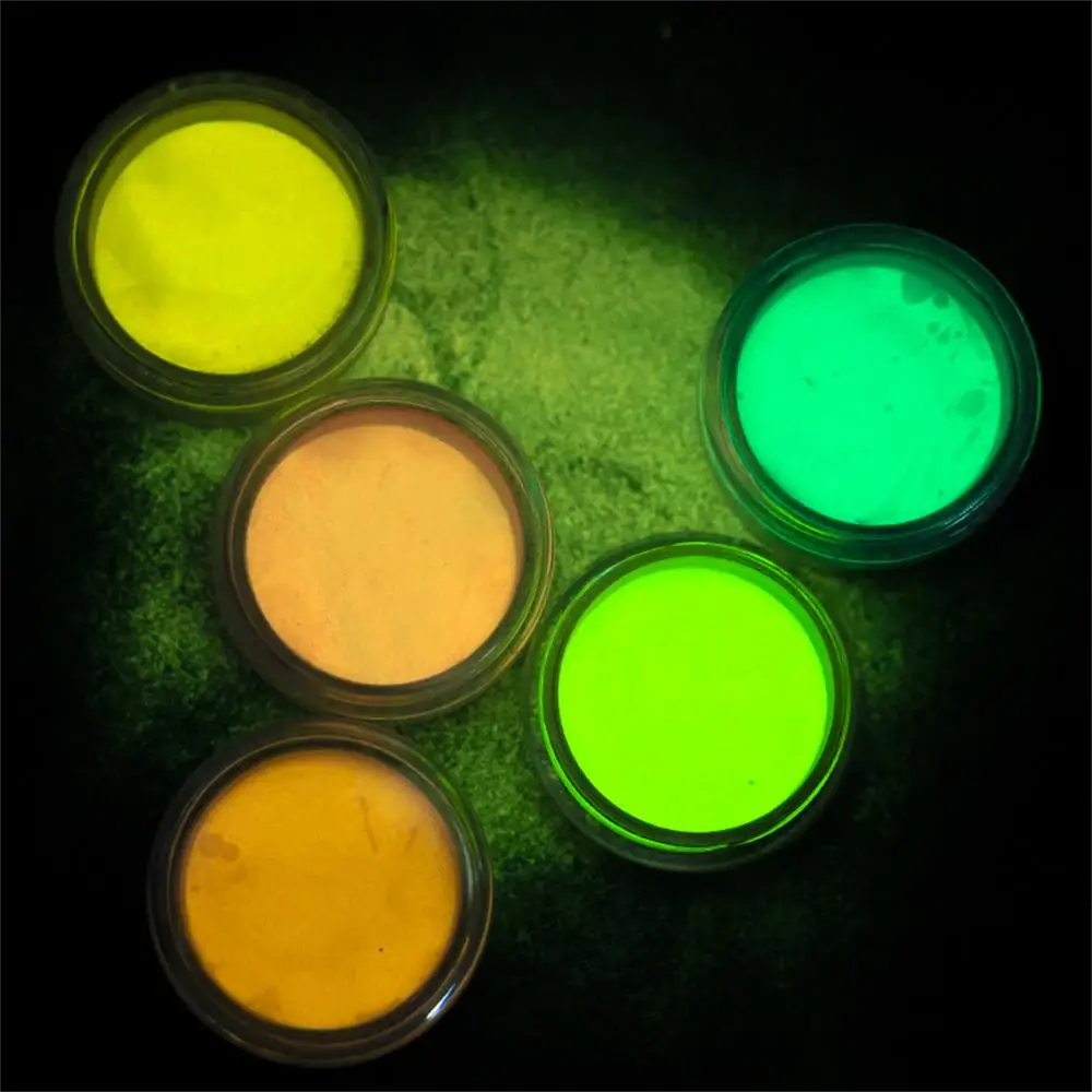 Fluorescent Neon Powder Nail Glitter Pigment for UV Gel Gradient Dipping Powder Nail Art Dust Manicure Decor Glitter 12Boxes/Set