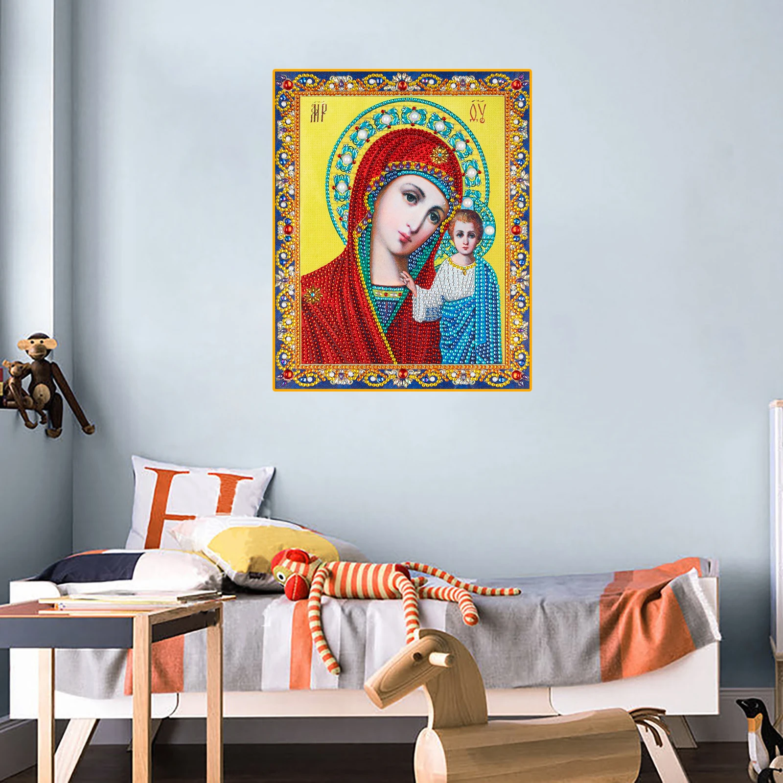 5D DIY Diamond Painting Religion Icon Diamond Embroidery Mosaic Classic Style Round Rhinestone Painting Home Decor dropshipping