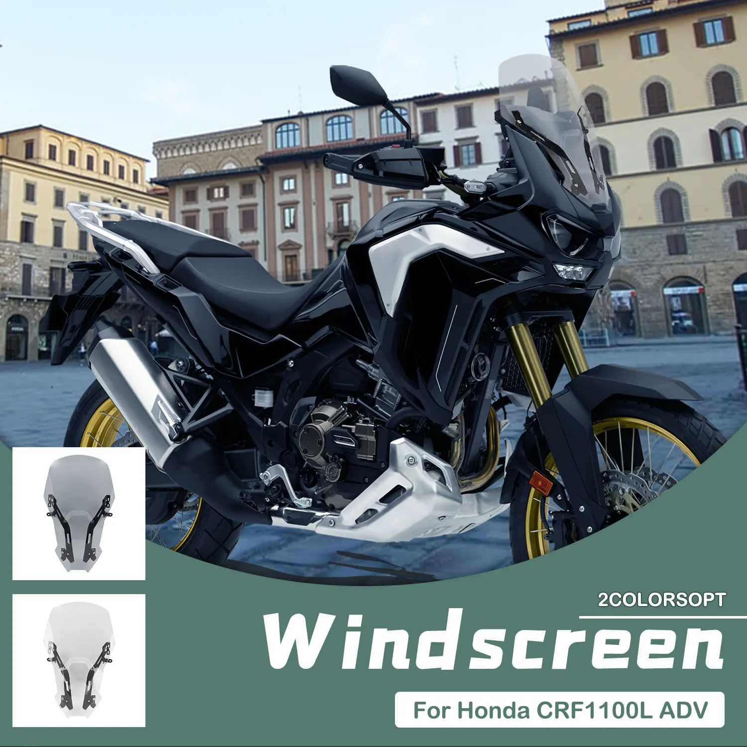Accessori Moto Parabrezza Parabrezza Per Honda Crf1100L Africa Twin Adventure Sports 2020 2021 Crf 1100L Deflettore Vento