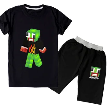

UNSPEAKABLE 2pcs Suits Short Sleeve Tshirt Pants Boys Summer Clothes Sets Girls Kids T-shirt Boys Summer Clothes Children