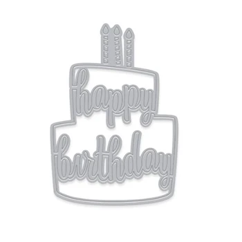 

2020 Birthday Cake Metal Cutting Dies DIY Scrapbooking Card Stencil Paper Card Album Decoration Paper