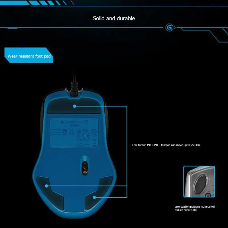 Оптическая игровая Проводная usb-мышь, 9 программируемых кнопок, мышь 1000 Гц, ультра высокая высокоскоростной проводной мышь, Новинка