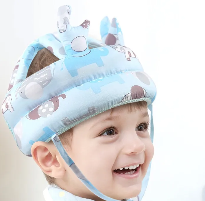 toddler infant safety helmet baby hat helmets learn to walk hat baby protective play helmet soft comfortable harnesses cap Baby Learning to Walk Head Protective hat Children's Toddler Head Cap  Falling Pillow Artifact Harnesses Leashes