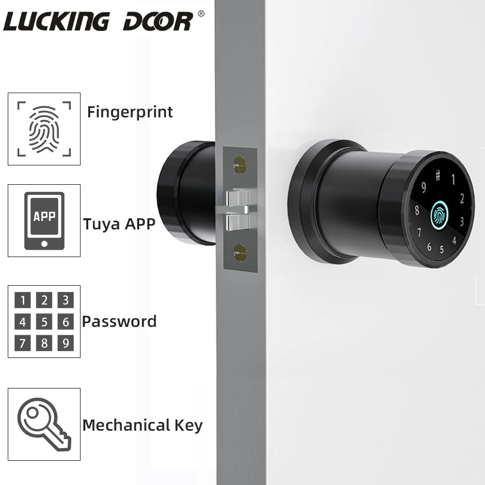 

bluetooth WIFI Remote Control Smart Lock Biometric Identification Control Fingerprint Door Lock Support Tuya App Password Key