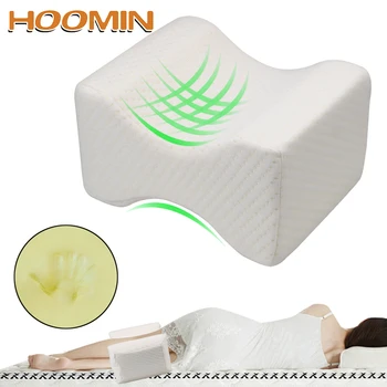 

HOOMIN Side Sleeping Clip Leg Pillow Slow Rebound Memory Foam Align Spine Wedge Sleeping Pillow Pregnancy Body Pillows