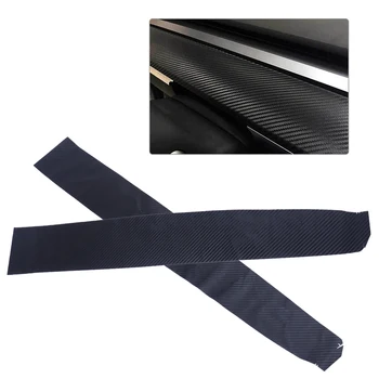 

CITALL 2pcs/set PP Black Carbon Fiber Style Interior Dashboard Decor Cover Sticker Trim fit for Tesla Model 3