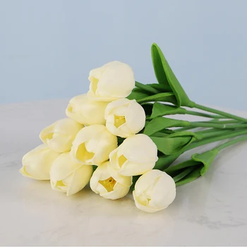 

30pcs Garden Tulips Real Touch Flowers Artificial Flowers Bouquet Mariage For Home Party Wedding Decorations Fake Flower
