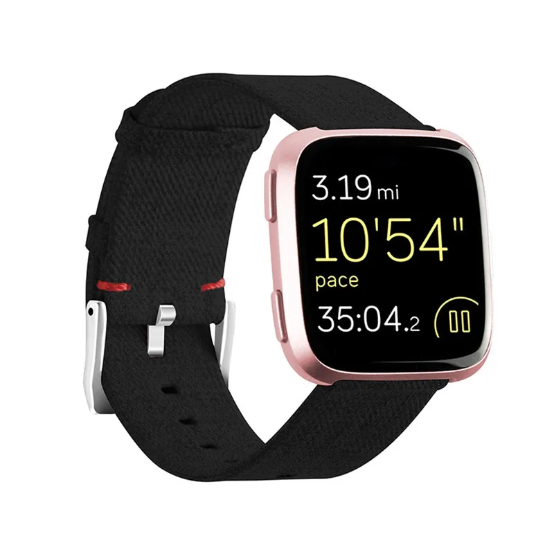 Color 1 Прочный нейлоновый холст ремешок для Fitbit Versa2 2 Смарт-часы замена матерчатые ленты аксессуары для Fitbit Versa Lite - Цвет: Color 1